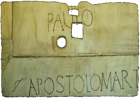 Paul Latin Inscription Rome.gif